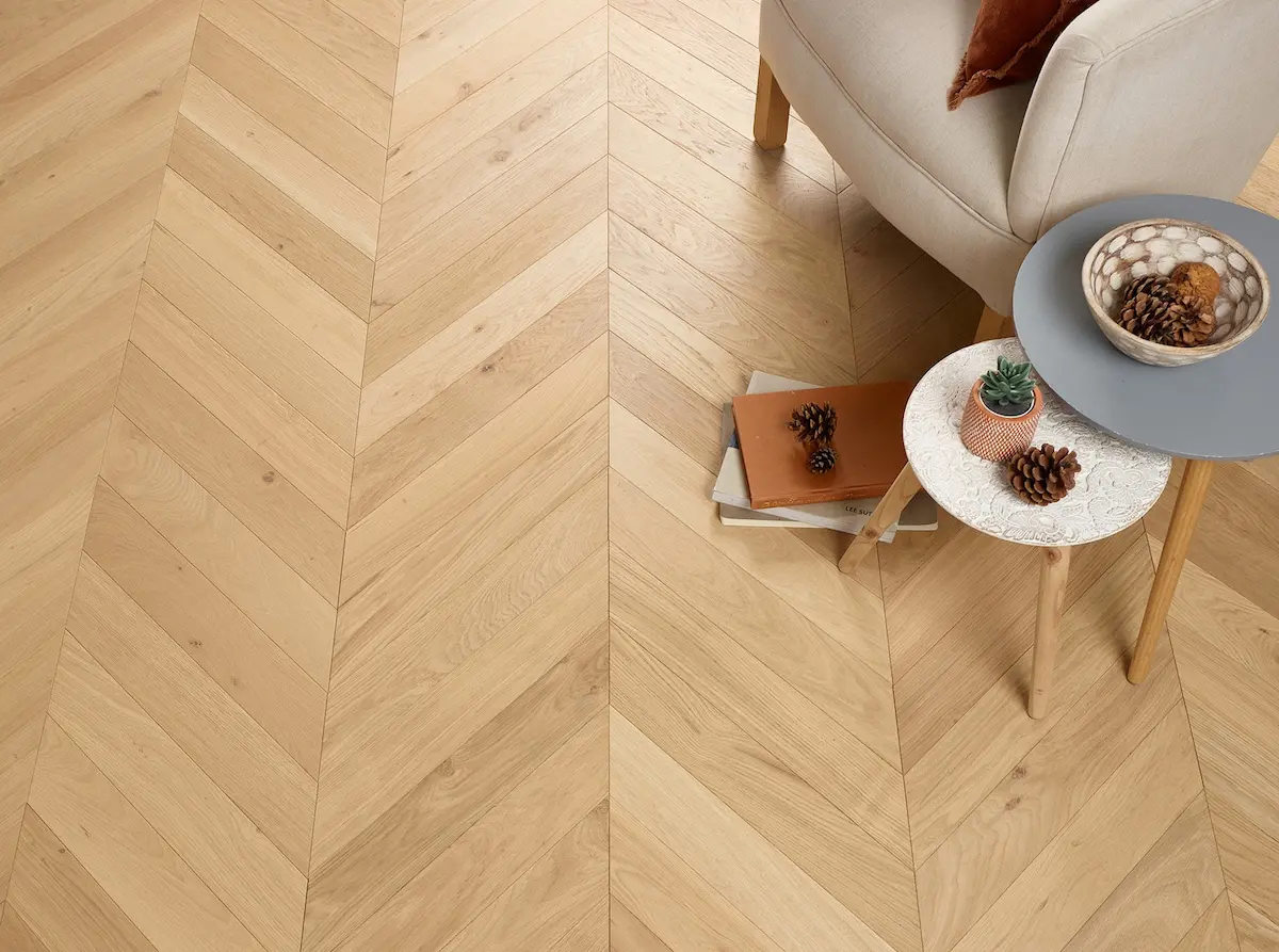 Smoked oak flooring